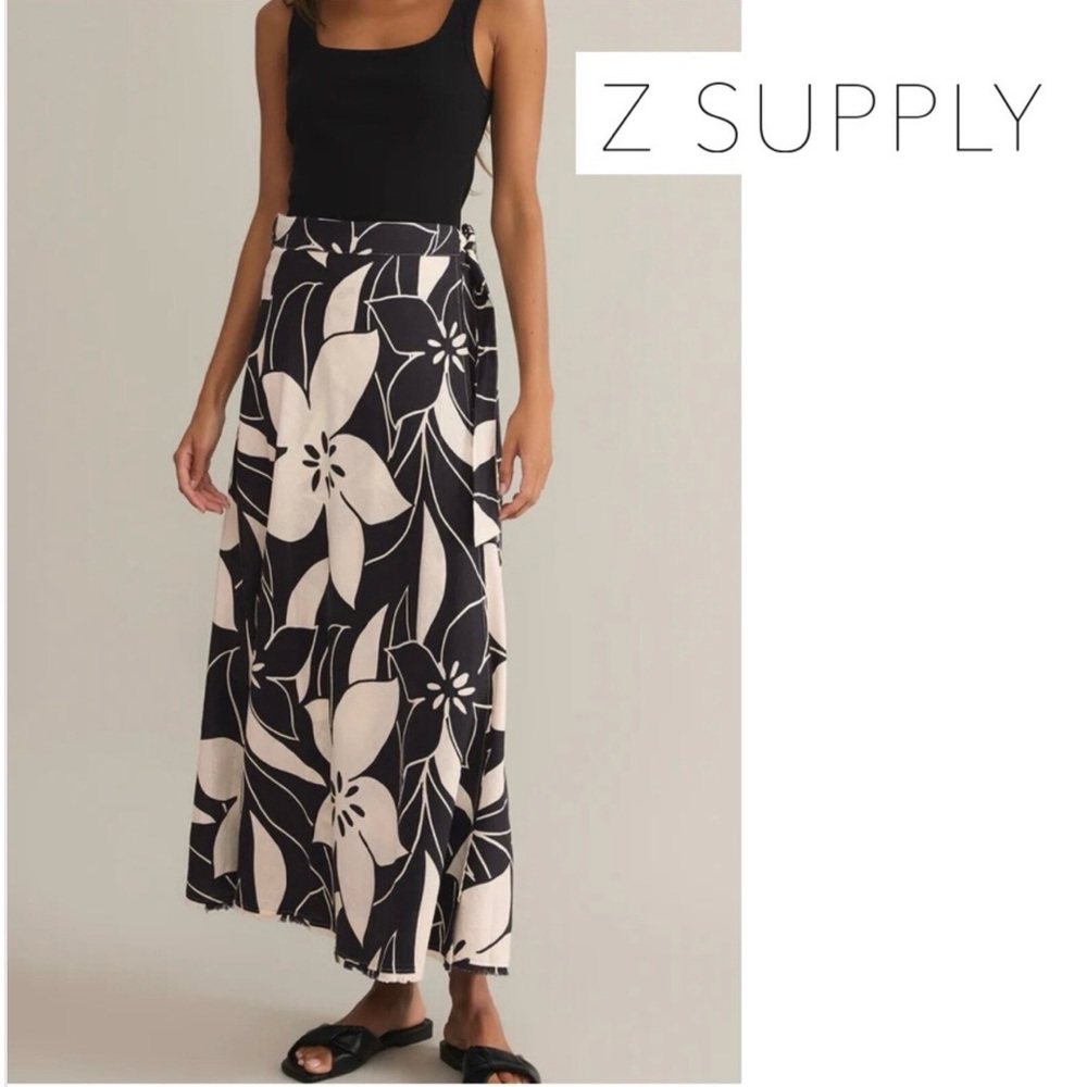 ZSUPPLY Salerno Madero Wrap Skirt 
Black